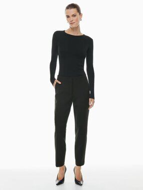 BABATON 4 Black Markova Pants Japanese Stretch Jersey Career Dress Trousers MR